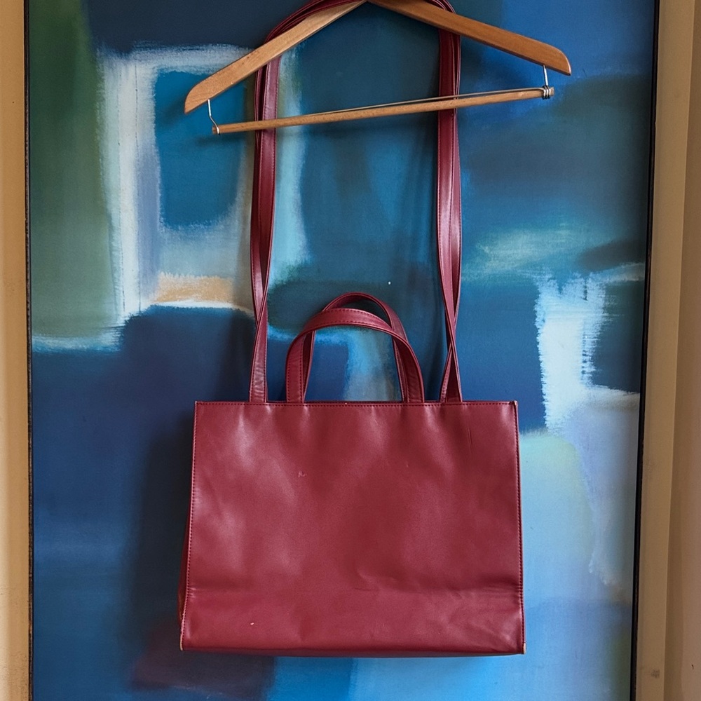Telfar Deep Burgundy Vegan 2005 Tote Shopper - Picture 7 of 17